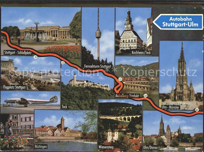 Autobahn Stuttgart-Ulm  Aichelberg-Viadukt Nürti