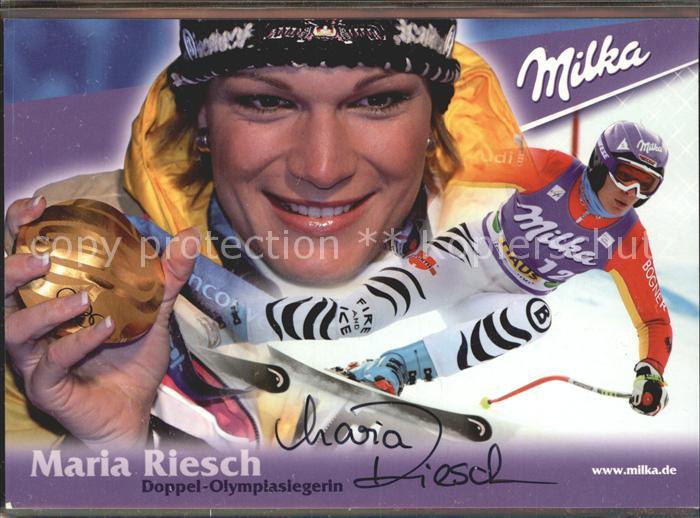Skisport Skirennlaeuferin Maria Riesch Autogramm