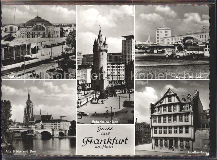 Flughafen Airport Aeroporto Frankfurt Rhein-Main Festhalle Goethe-Haus