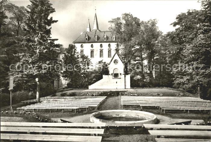 Neuhausen Erzgebirge Schloss Purschenstein mit Freilichtbuehne
