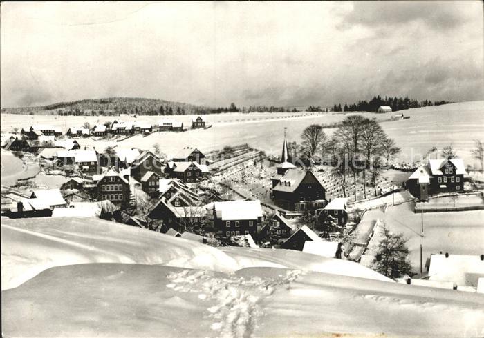 Heubach Thueringen Panorama im Winter