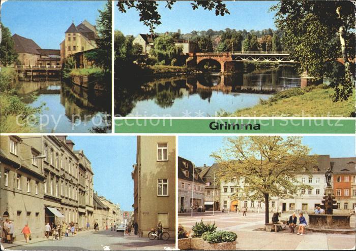 Grimma Mulde Muldenbruecke Albert- Kuntz- Strasse