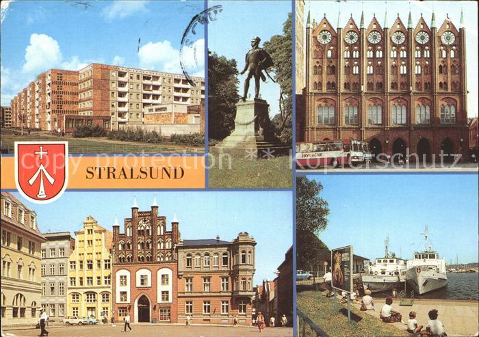 Stralsund Mecklenburg Vorpommern Knieper- West Rathaus Ferdinand- von- Schill- D