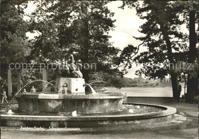 Zwickau Sachsen Schwanenbrunnen
