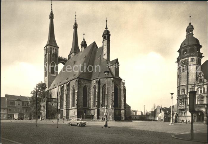 Koethen Anhalt Marktplatz Sankt Jakobskirche Rathaus