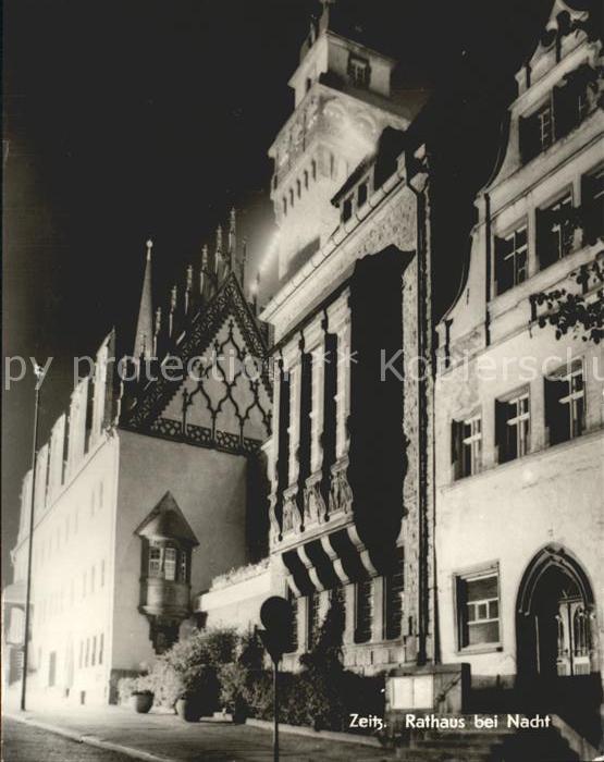 ZEITZ Sachsen-Anhalt Rathaus Nacht