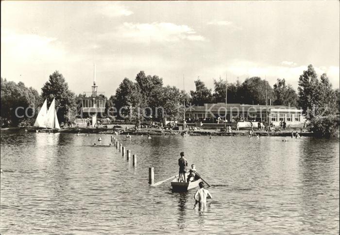 Knappensee Oberlausitz HO- Gaststaette Strandklause Regattaturm