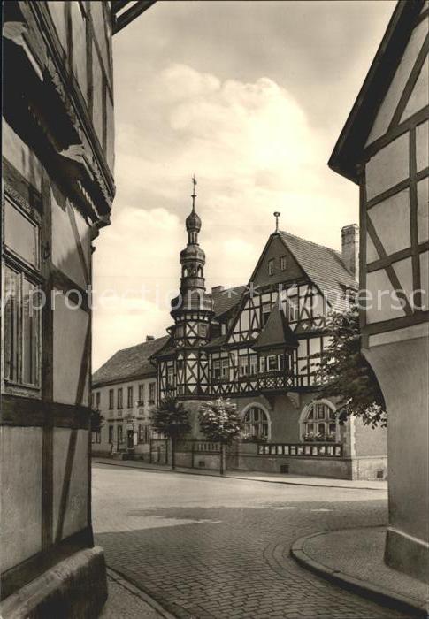 Harzgerode Blick zum Rathaus