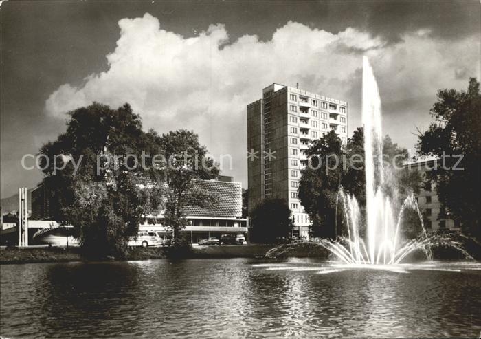 Suhl Thueringer Wald Blick zum Centrum Warenhaus