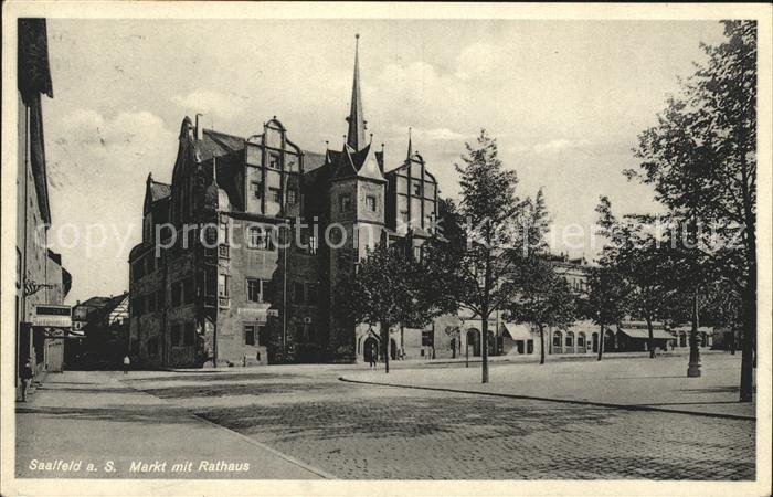 Saalfeld Saale Markt Rathaus