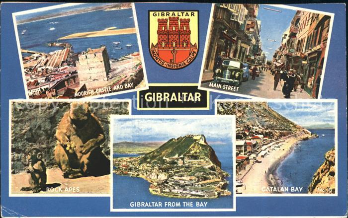 Gibraltar Main Street Rock Apes Castle an Bay