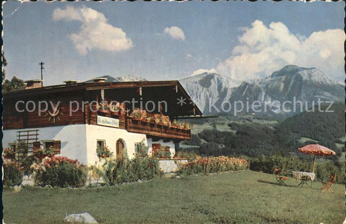 Schoenau Berchtesgaden Landhaus und Hoher Goell