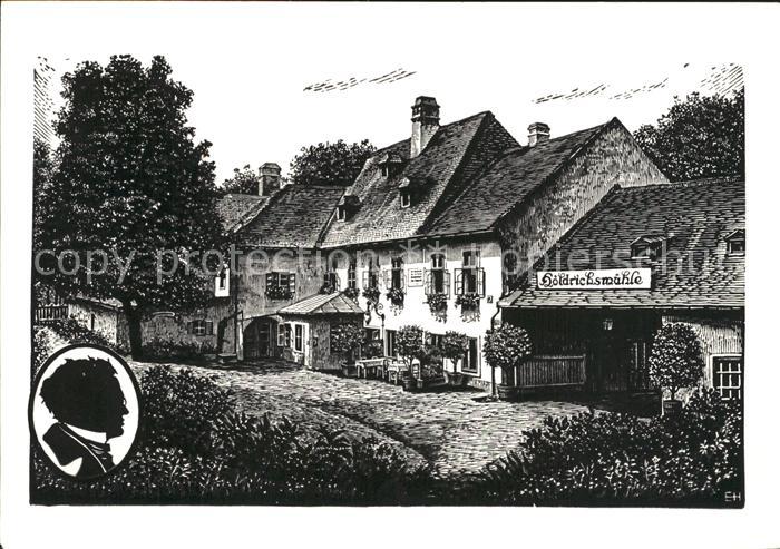 Hinterbruehl Niederoesterreich Hotel Restaurant Hoeldrichsmuehle Kuenstlerkarte
