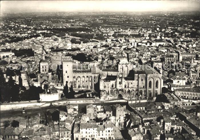 Avignon Vaucluse Fliegeraufnahme Palais des Papes Notre Dame des Doms