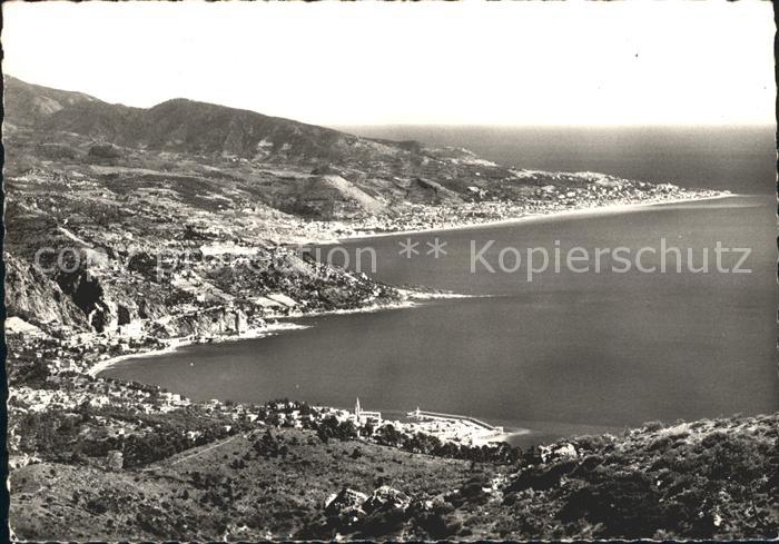 Menton Alpes Maritimes Fliegeraufnahme Cote D`Azur