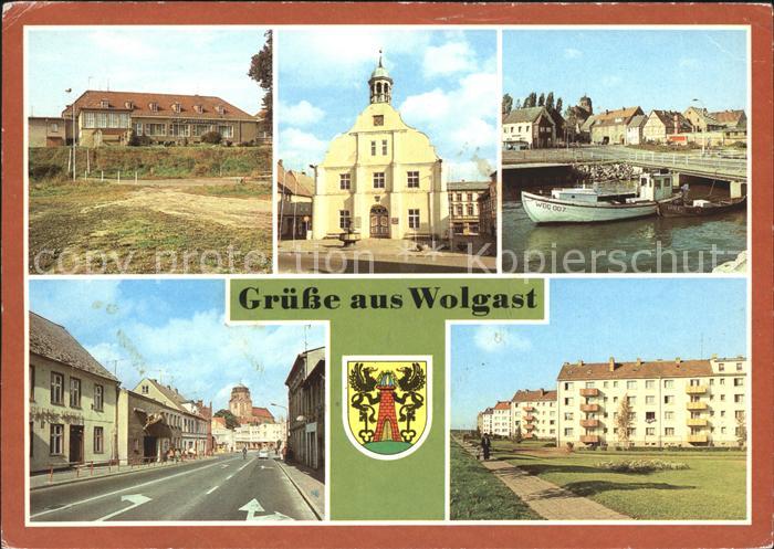 Wolgast Mecklenburg-Vorpommern Rathaus Strasse der Befreiung
