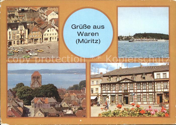 Waren Mueritz Markt Kirche Loewenapotheke