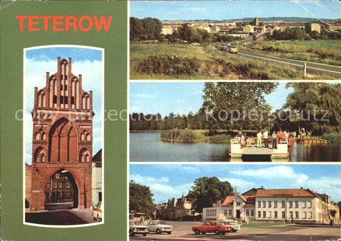 Teterow Mecklenburg Vorpommern Rostocker Tor Burgwallinsel Platz des Friedens