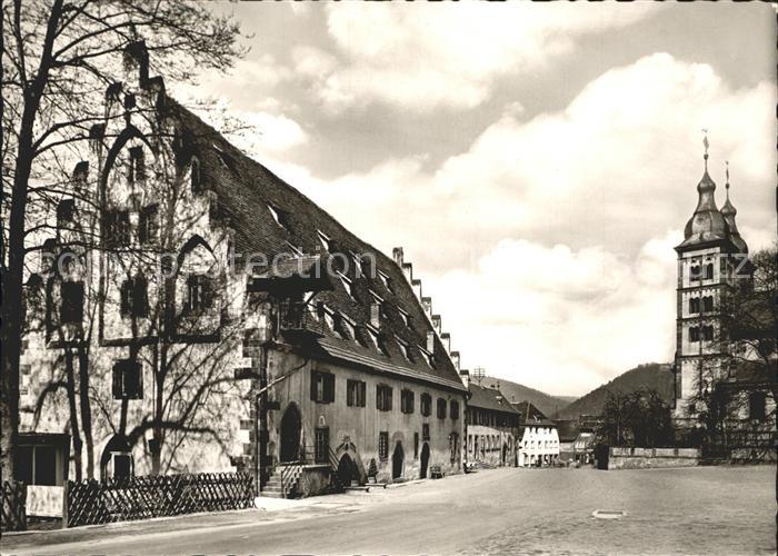Amorbach Miltenberg Schlossmuehle und Abteikirche