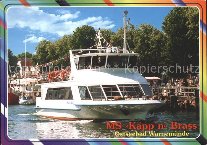 Warnemuende Ostseebad Kaeppn Brass Fahrgastschiff