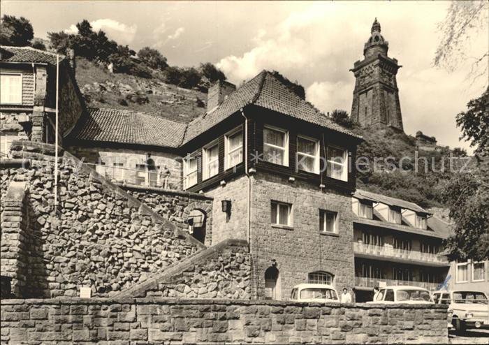 Kyffhaeuser mit Denkmal Erholungsheim Grlueck auf