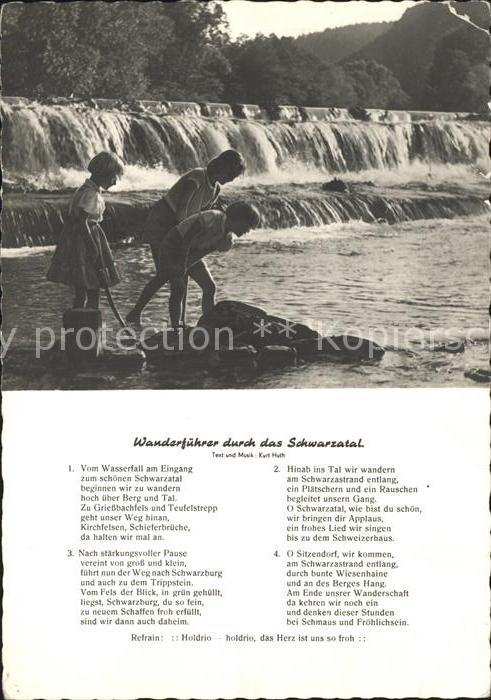 Bad Blankenburg Kinder am Wasserfall Gedicht