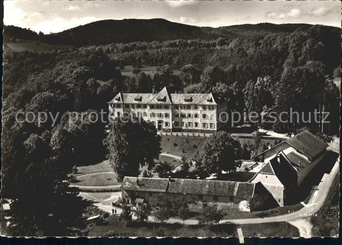 Ferrette Haut-Rhin Fliegeraufnahme Maison de Luppach