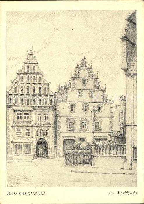 Bad Salzuflen Marktplatz Kuenstlerkarte