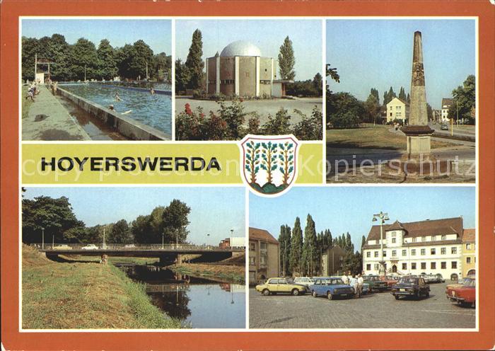Hoyerswerda Planetarium Postsaeule Schwimmbad
