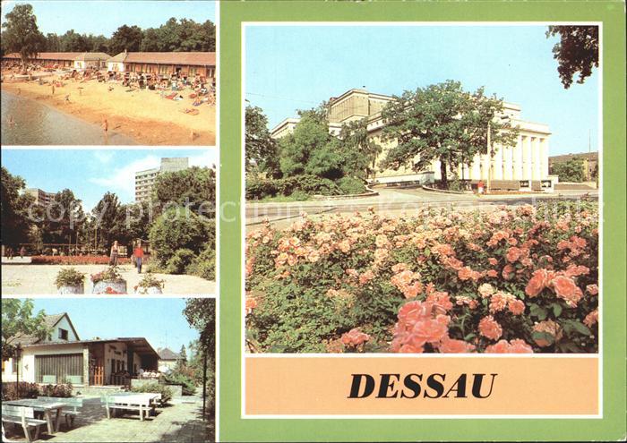 Dessau-Rosslau Strandbad Y-Haeuser Jaegerklause Landestheater