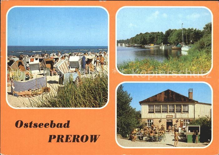 Prerow Ostseebad Strand Seglerhafen Milchbar Duenenhaus