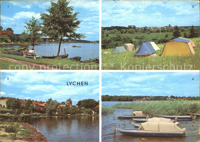 Lychen Camping Boote Oberpfuhlsee und Grosser-Lychensee