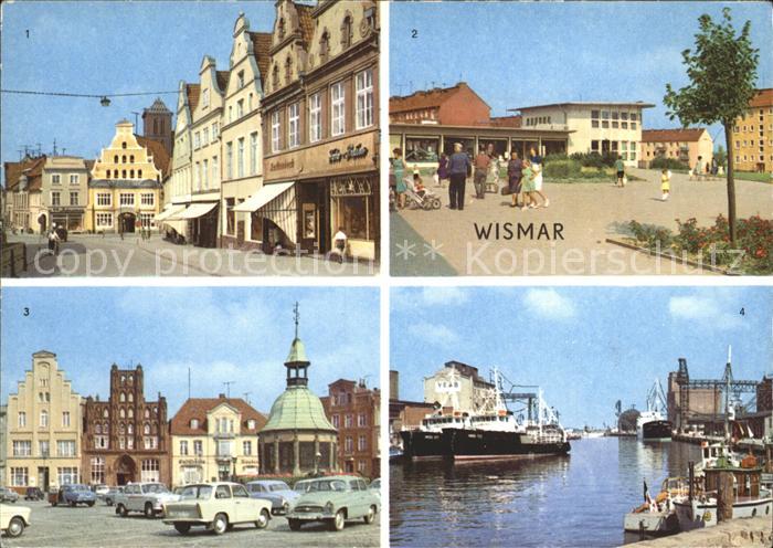 Wismar Mecklenburg Vorpommern Kraemerstrasse Markt Hafen