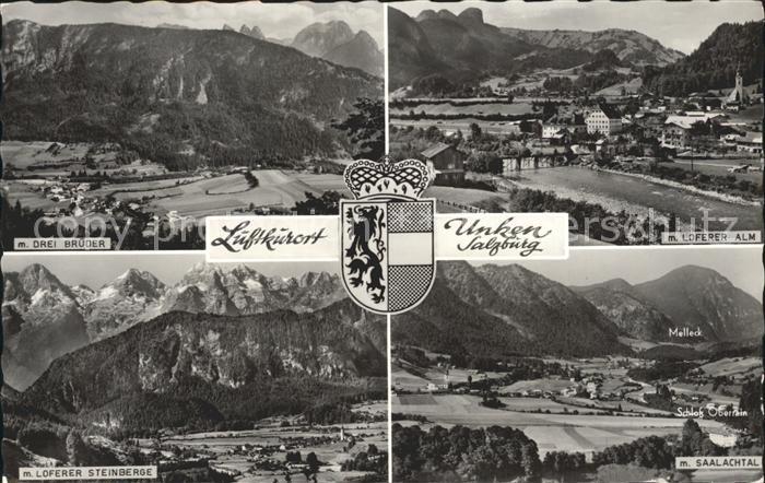 Unken Drei Brueder Berge Loferer Alm Saalachtal Loferer Steinberge Wappen Krone