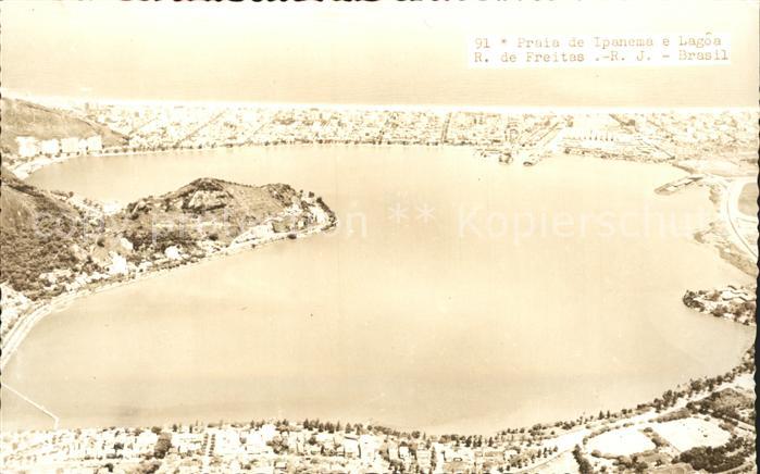 Rio de Janeiro Praia de Ipanema e Lagoa Rodrigo de Fre