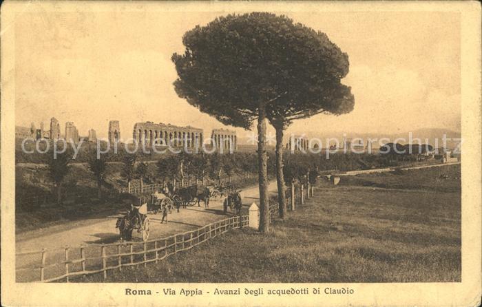 Roma Rom Via Appia Avanzi degli acquedotti di Claudio