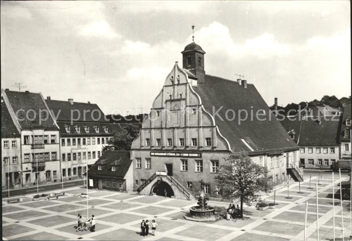 Grimma Marktplatz mit Altem Rathaus