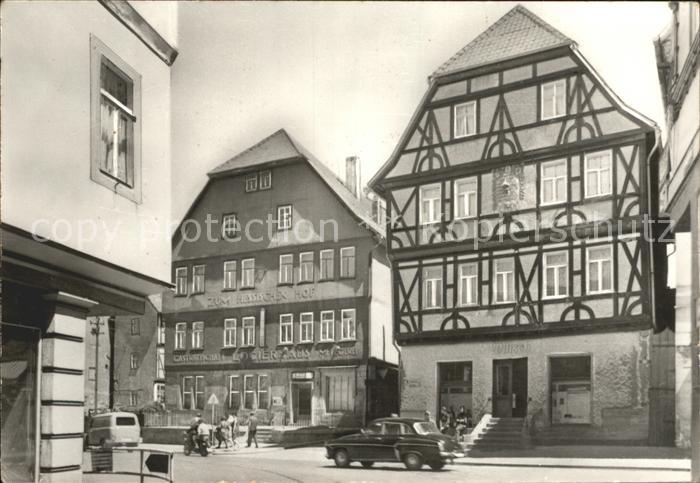 Schmalkalden Thueringen Innenstadt Fachwerkhaus