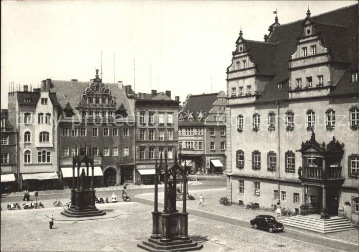 Wittenberg Lutherstadt Markt mit Rathaus