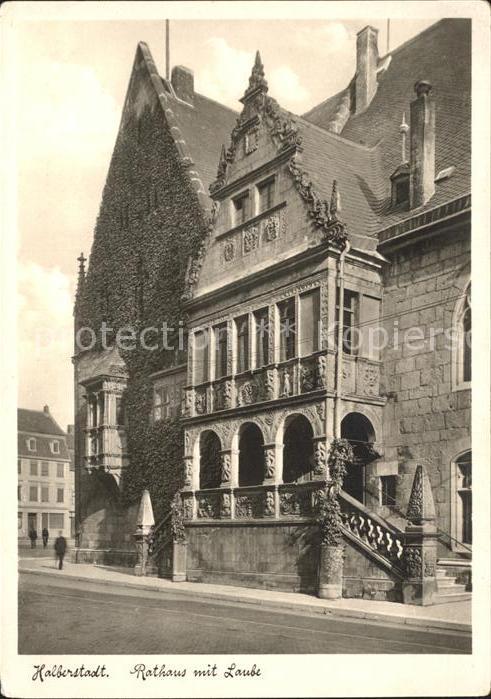 Halberstadt Rathaus mit Laube