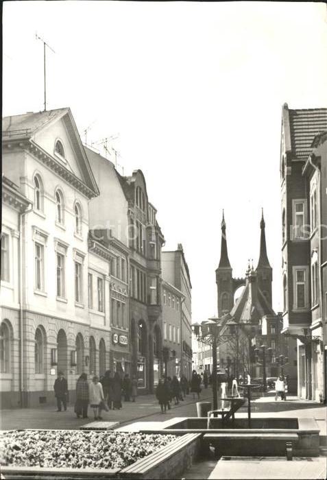 Koethen Anhalt Altstadt Fussgaengerzone Stadtkirche Holzmarkt