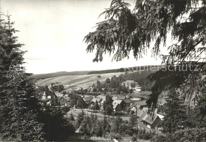 Trautenstein Harz Blick auf Kinderkurheim Harzland