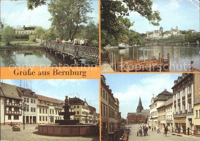 Bernburg Saale HO Cafe Baerenburg Schoss Thaelmannplatz Marienkirche