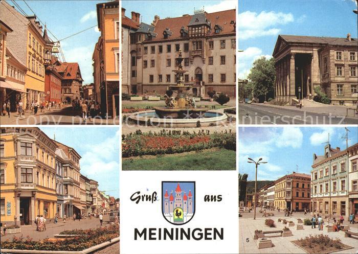 Meiningen Thueringen Georgstrasse Schloss Elisabethenburg Theater Platz der Repu