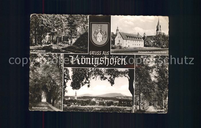 Koenigshofen Bad Mineralbad Melanchthon Schuelerheim Kurpark Kastanienallee