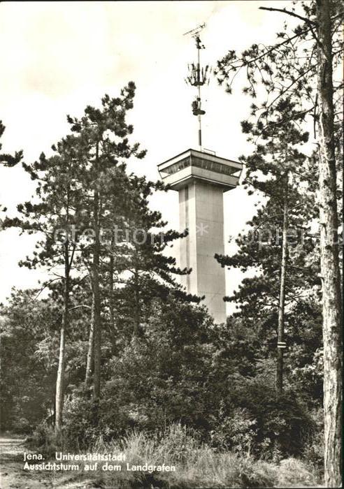 Jena Aussichtsturm auf dem Landgrafen Universitaetsstadt