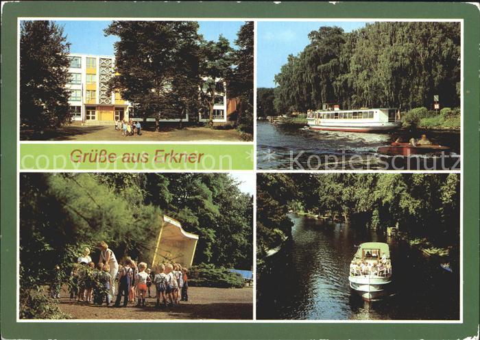 Erkner Oberschule Schiffsanlegestelle Daemeritzsee Rathauspark Loecknitzkanal