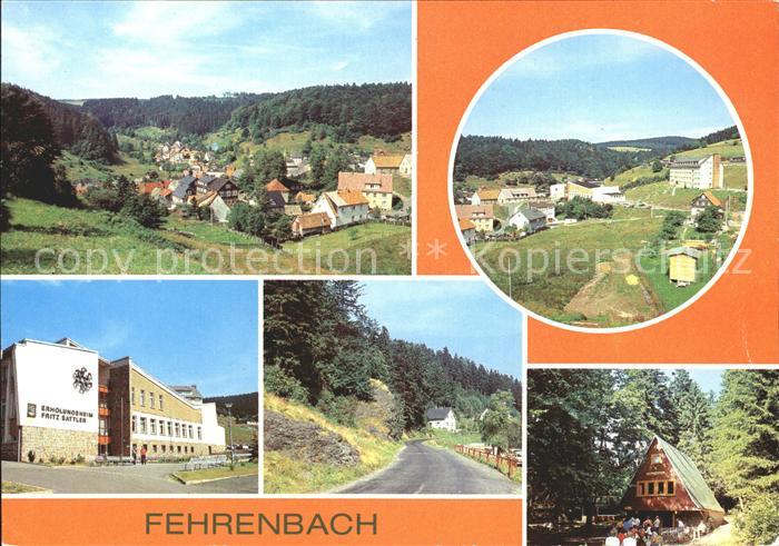 Fehrenbach Thueringer Wald uebersicht FDGB Erholungsheim Fehrenbacher Schweiz Wa