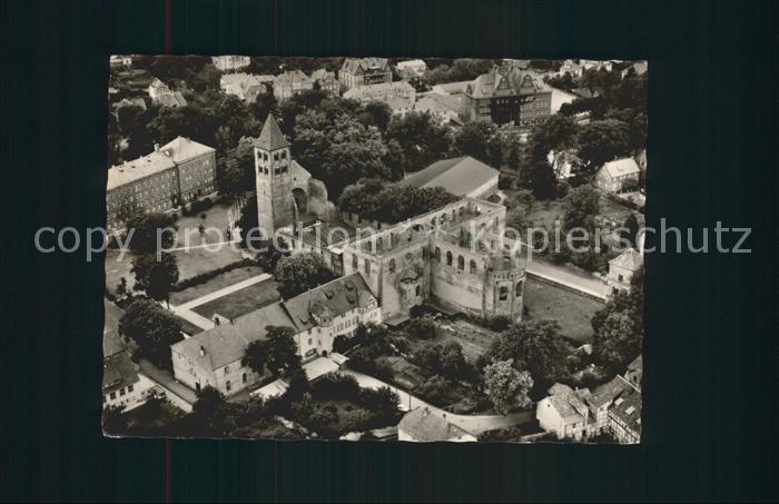 Bad Hersfeld Ruine der Stiftskirche Fliegeraufnahme