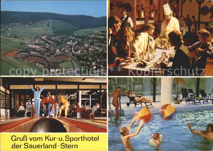 Willingen Sauerland Kurhotel Sporthotel der Sauerland Stern Kegelbahn Hallenbad
